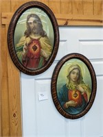 Pair of Vintage Religious Pictures