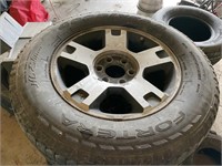 4) 255/65R18 goodyear tires on rims