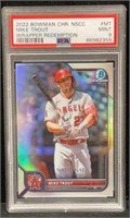 2022 BOWMAN CHROME NSCC MIKE TROUT  REFRACTOR