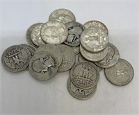 (20) Asst Silver Quarters