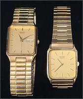 (2) Vintage Seiko Quartz Men's Wristwatches