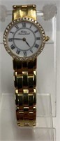 18KT Gold & (40) Diamond Bezel Waldan Wrist Watch