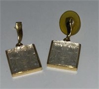 Lalique crystal earrings