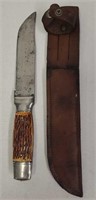 Colonial Straight Blade Knife with Sheath