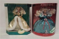 1994 & 1995 Holiday Barbie Dolls
