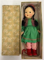 1960’s 11 3/4” Asian China Girl Doll MIB