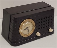 1946 Telecron Musalarm Tube Type Clock Radio