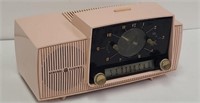 1957 GE Model 913D Princess Pink Clock Radio