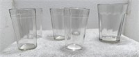 Set of Vintage Clear Glass juice/shot glasses