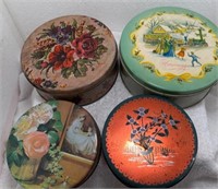 Set of four tins-great colors