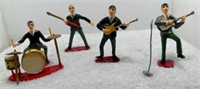 Vintage plastic Beatles model figures