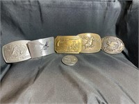 Commemorative belt buckles