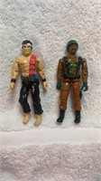 2 G.I. Joe Action Figures 3 3/4" Vintage