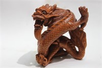 Japanese Wood Netsuke,Dragon