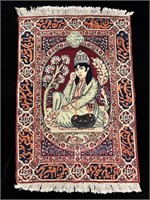 Antique Turkman Carpet w Writing