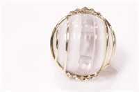 Clear Crystal Quartz Ring