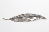 Sterling Silver Leaf Brooch