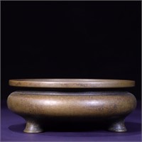 Chinese Bronze Footed Burner