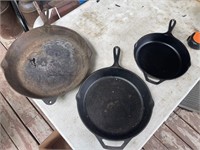 3 - Lodge Cast Iron Pans