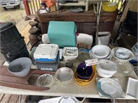 Dishware, Coolers, Canner - Contents Of Table