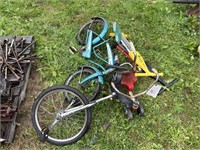 Bike, Pogo Sticks & Unicycle