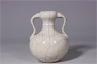 Chinese Ge Ware Ruyi Vase,mark.
