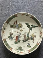 Chinese Wucai Porcelain Plate,Mark