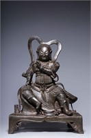 Ming Chinese Bronze Figurine Sculpture