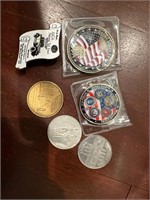 Misc coins- veteran armed forces Olympics