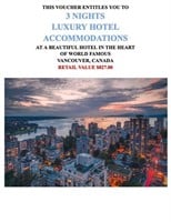 Vancouver Canada 4 Days, 3 Nights Vacation Package