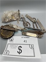 Vintage yoyo, can openers and keys