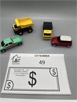 Toy Car Lot - Tonka and Mini cooper