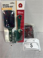 Braiding brush/comb and bands