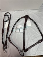 Beaded head stall with matching breast collar