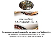 Accepting consignments: upcoming Tool Auction