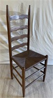 Antique ladder-back dining chair