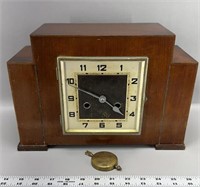 Antique Foreign mantel clock with pendulum
