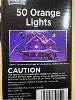 2- Boxes of 50 Orange Lights