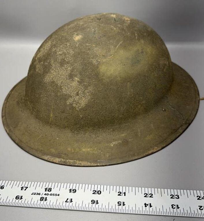 Original World War I doughboy helmet with liner