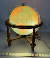 1946 lighted world globe
