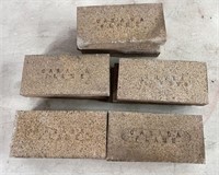 Lot of 11 Canada Flame Fire Bricks, Good Condition
