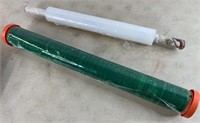 Two Partial Rolls of Plastic Furniture Wrap