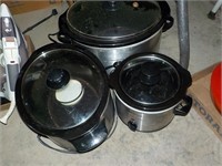 3 Crock pots