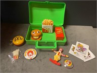 1988 Green Plastic Lunchbox w/ Goodies