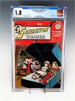 SENSATION COMICS 77 DC 5/48 CGC 1.8 BONDAGE COVER