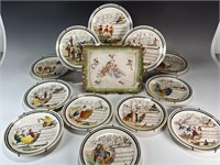 FRENCH MUSICAL THEME COLLECTOR PLATES