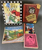 5 CHILDREN'S BOOK INCL.  MOTHER GOOSE AND SPOOKY S