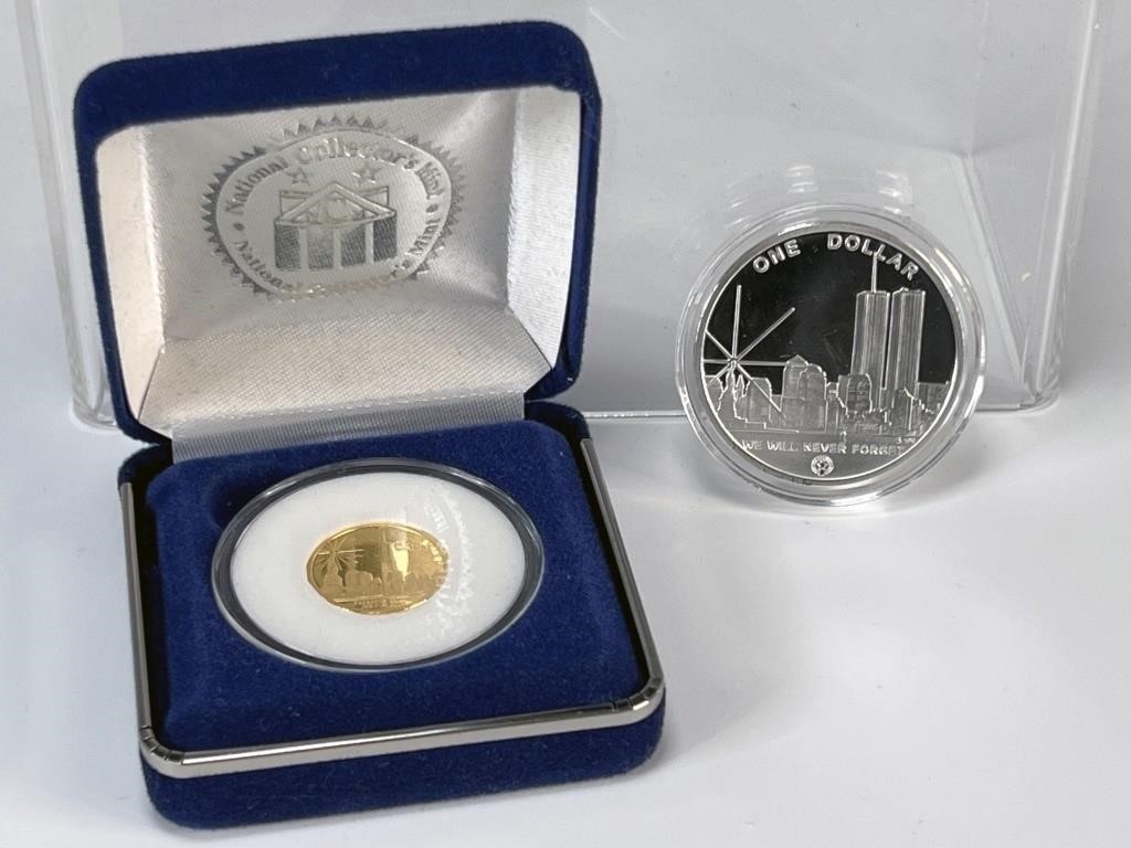 2004 1/4OZ GOLD PROOF $25 9/11 FREEDOM TOWER COIN