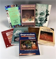 8 BOOKS ON DEPRESSION AND CUT GLASS