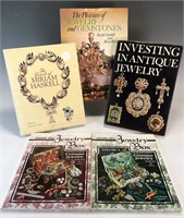 FIVE BOOKS ON ANTIQUE JEWELRY COLLECTING